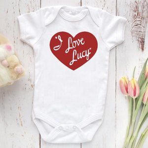 I Love Lucy Baby Onesie